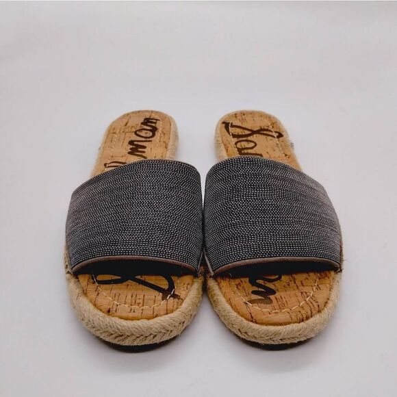 Sam Edelman Aluma Casual Slides Womens Size 6 M Grey Brown Designer Sandals - Picture 2 of 8